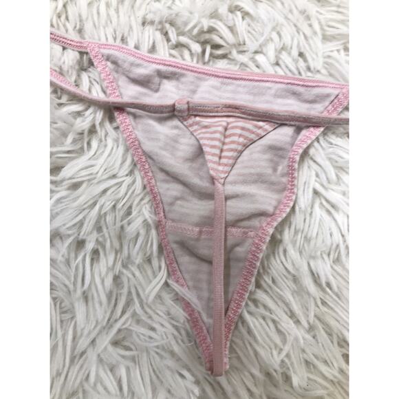 Victoria's Secret Thong v-String Soft Cotton Panties Underwear Small - Picture 4 of 4
